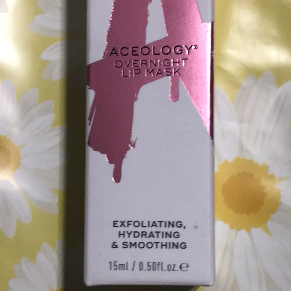 NEW Aceology Overnight Lip Mask exfoliating, hydrating & smoothing NEW NIB